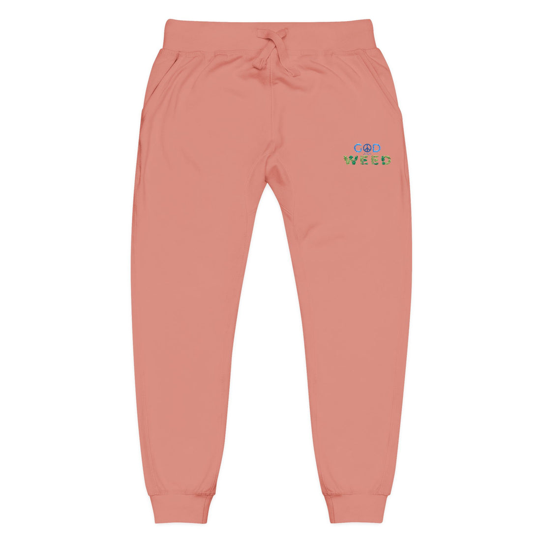 God & Weed Good Vibes Fleece Clothing Sweatpants